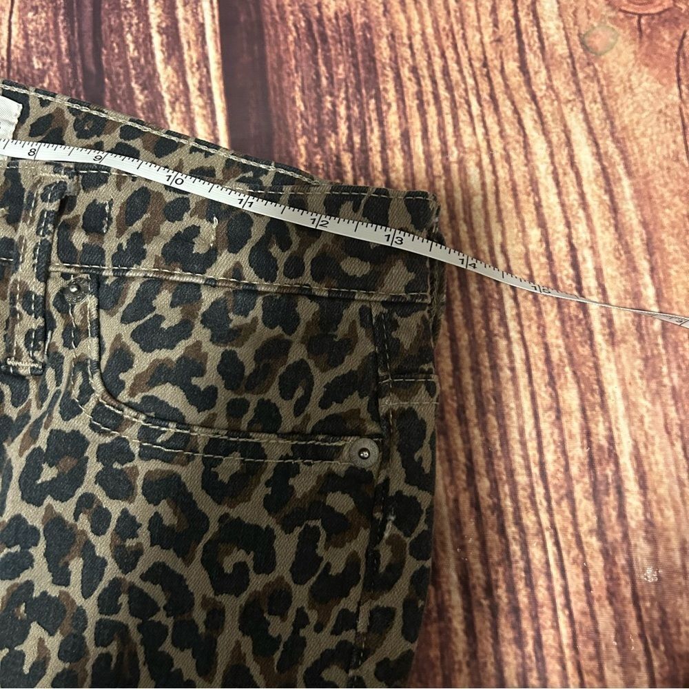 Women’s J. Crew Cheetah Print Skinny Jean Size 26 - Picture 4 of 5